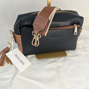 Black and Tan Women's Crossbody Bag